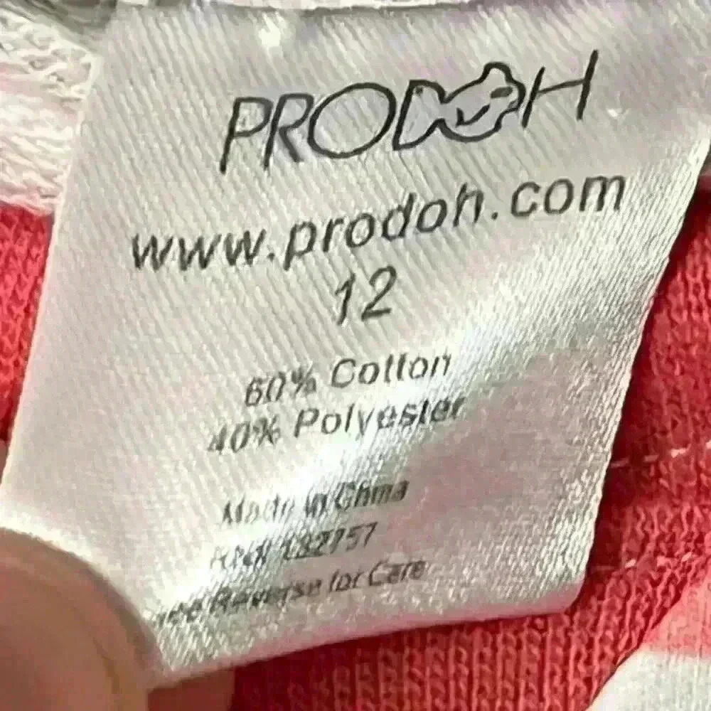 Prodoh Girls Long Sleeve Striped Top T Shirt Size 12 Stretch Active Comfy Casual - Picture 4 of 4